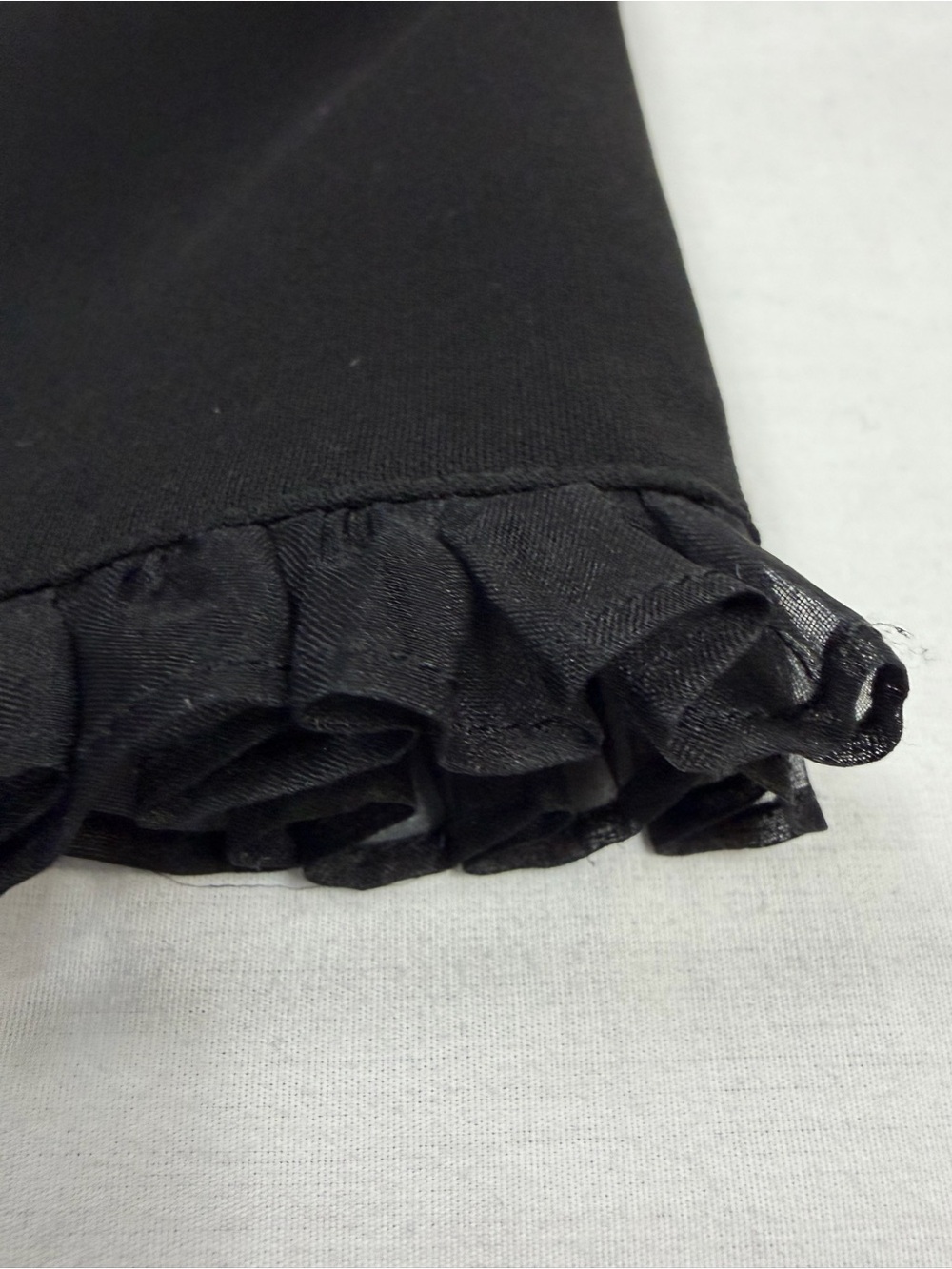 VTG Lauren Ralph Lauren Black Dress Size 6 Sleeveless Ruffle Trim Sheath LBD - Picture 6 of 10